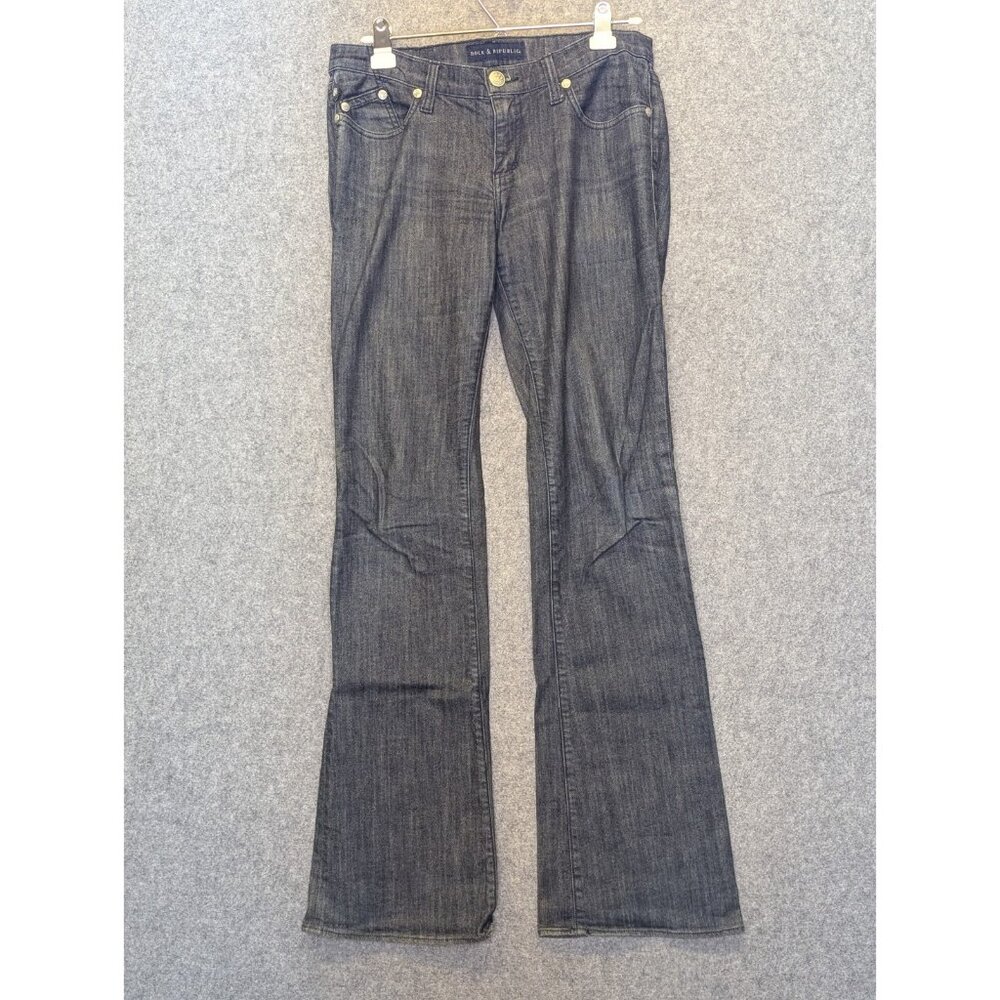 Rock & Republic Women’s Jeans 29 32x33 Bootcut Flare Low Rise Medium Wash USA